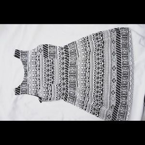 Black and white dress